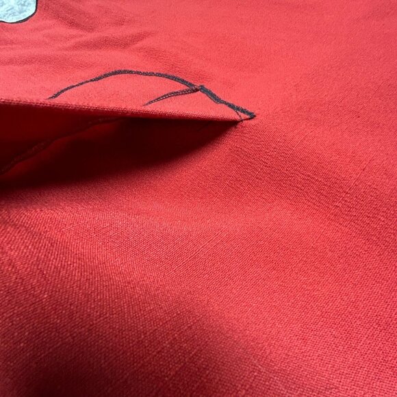 Monika Astara Womens Handmade Art to Wear Tunic Red Asymmetric Hem Lagenlook - Picture 4 of 8